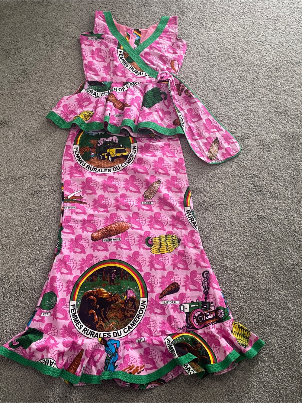 One of a Kind Traditional African 2-Piece Set